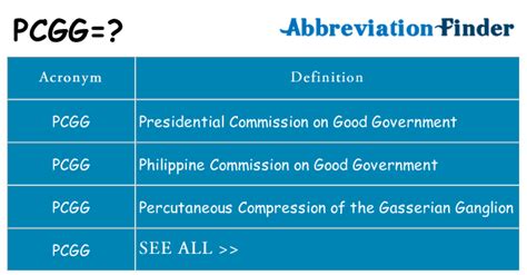 pcgg meaning